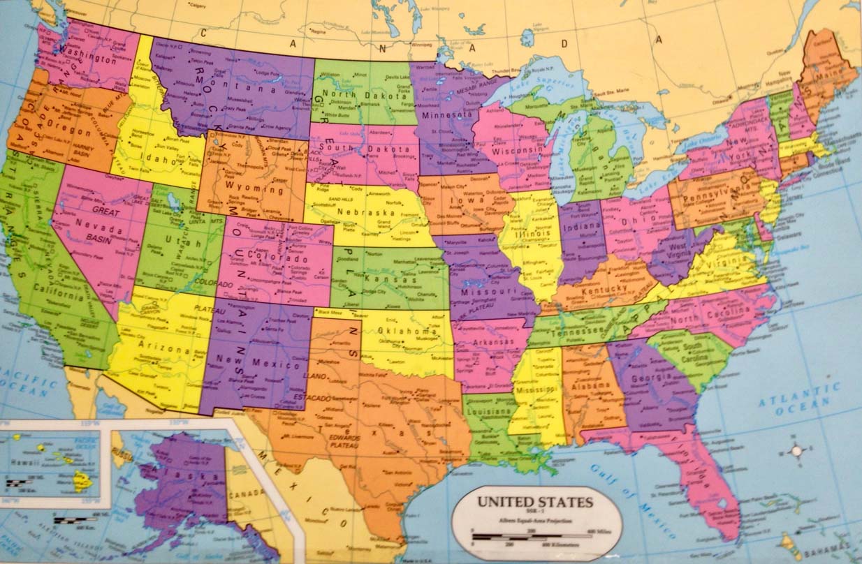 USA map small